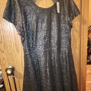 Nwt Torrid Black Sequin Dress
